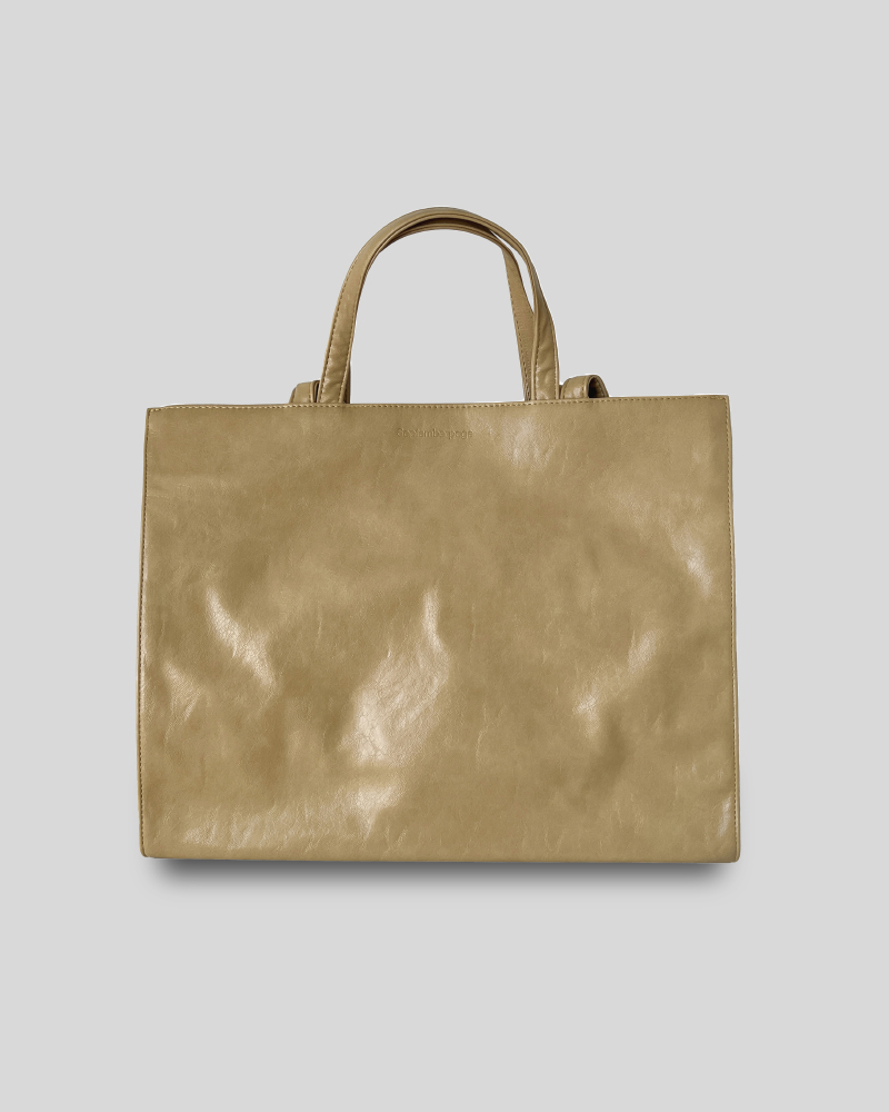 Square shopper bag - (Big) / 라이트 머스터드